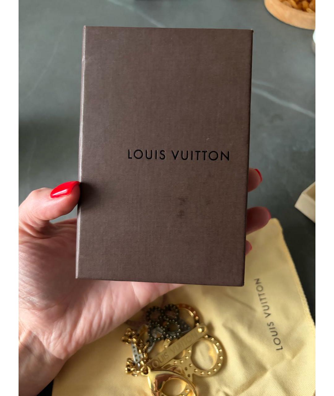 LOUIS VUITTON Золотой брелок, фото 3