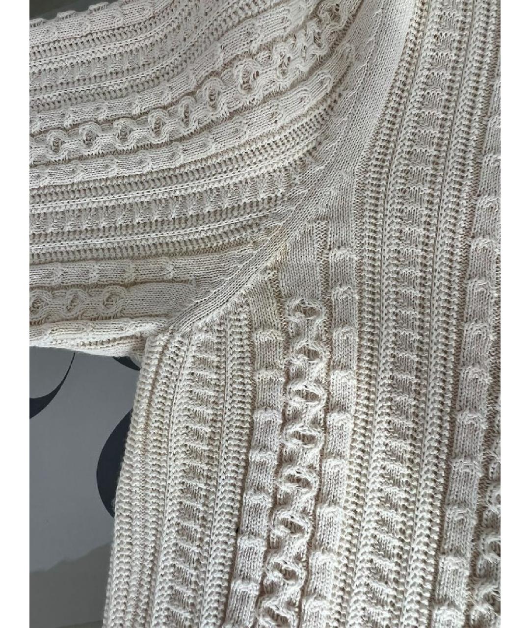 CHANEL Бежевый хлопковый джемпер / свитер, фото 8