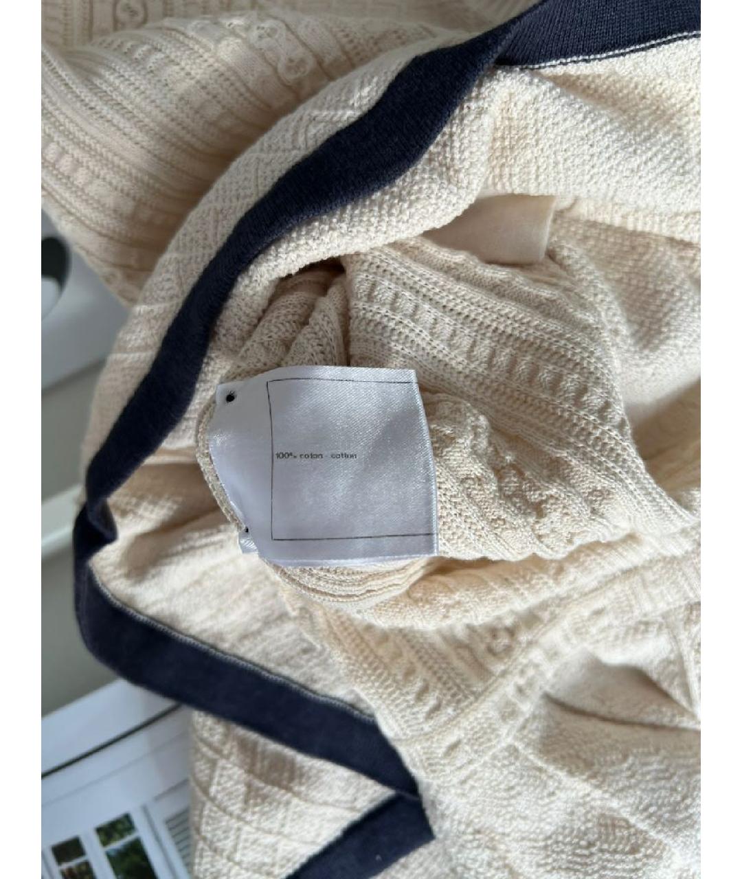 CHANEL Бежевый хлопковый джемпер / свитер, фото 4