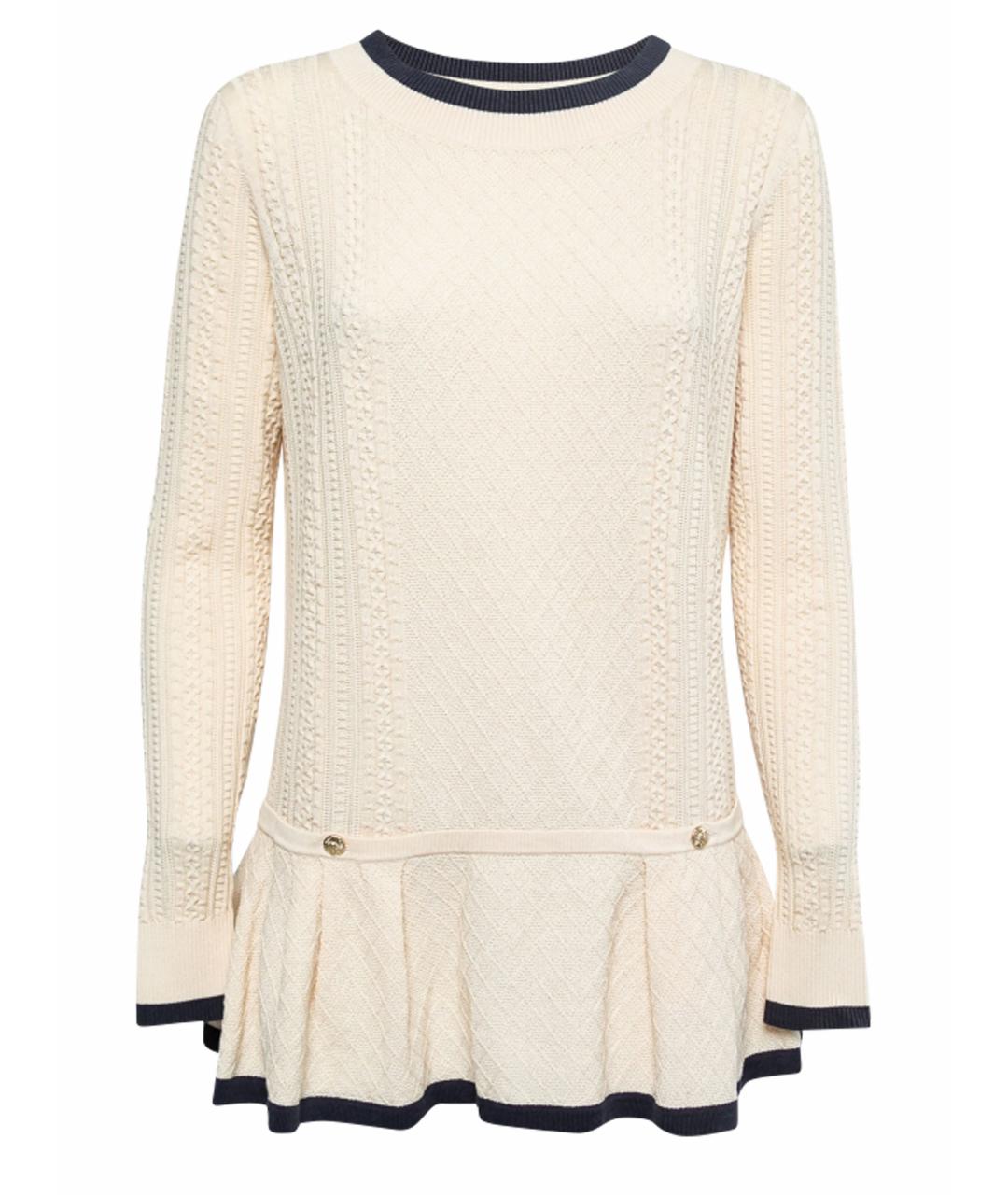 CHANEL Бежевый хлопковый джемпер / свитер, фото 1