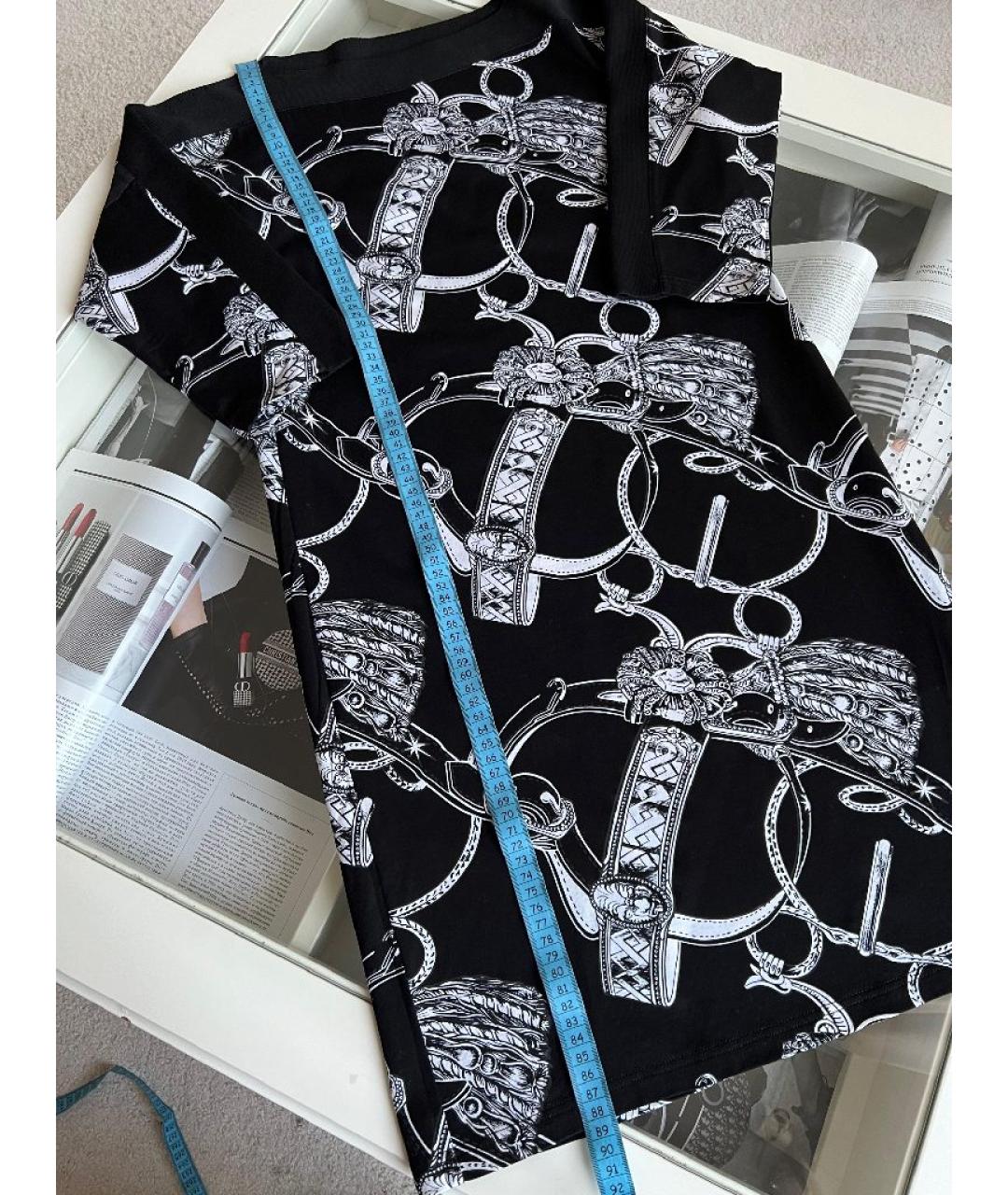 HERMES Черное хлопковое повседневное платье, фото 5