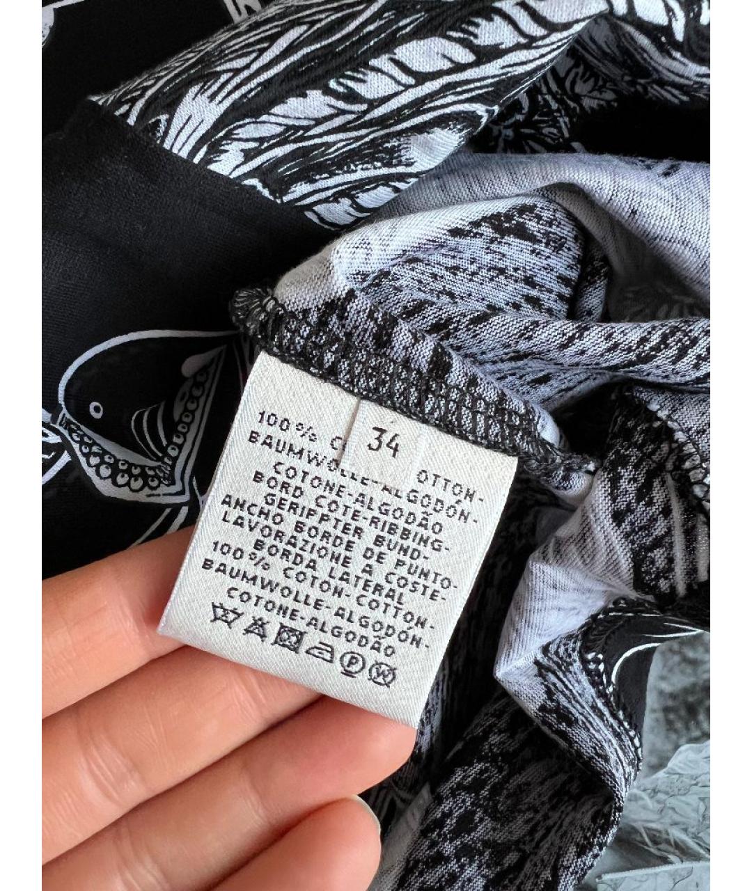 HERMES Черное хлопковое повседневное платье, фото 3