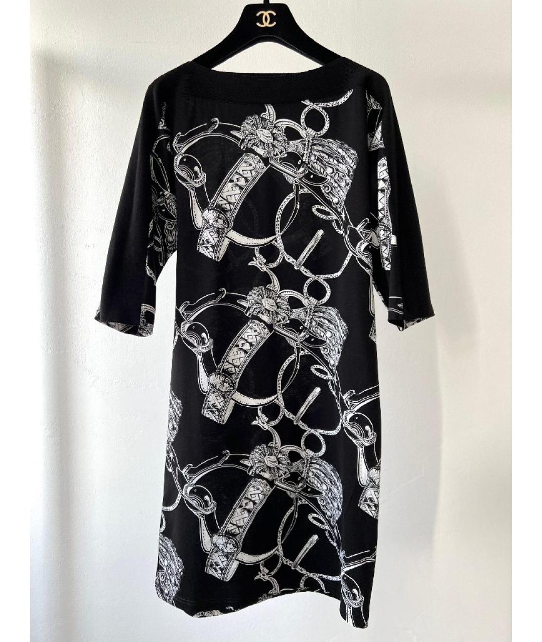 HERMES Черное хлопковое повседневное платье, фото 7