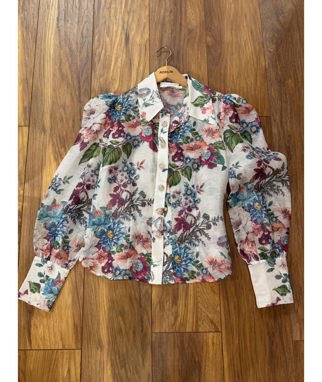 ZIMMERMANN Мульти шелковая рубашка, фото 7