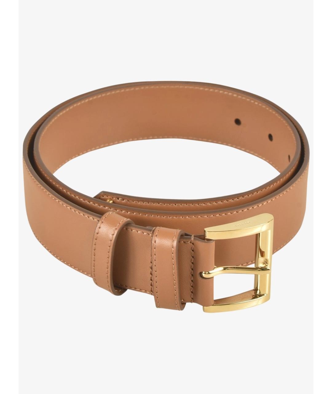 PRADA Коричневый кожаный ремень, фото 2