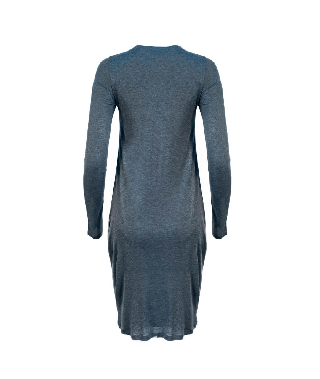 FENDI Серое вискозное повседневное платье, фото 2