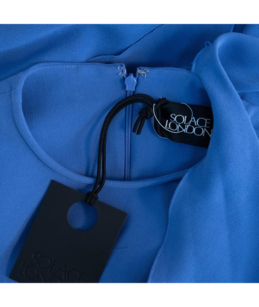 SOLACE LONDON Фиолетовое полиэстеровое вечернее платье, фото 3