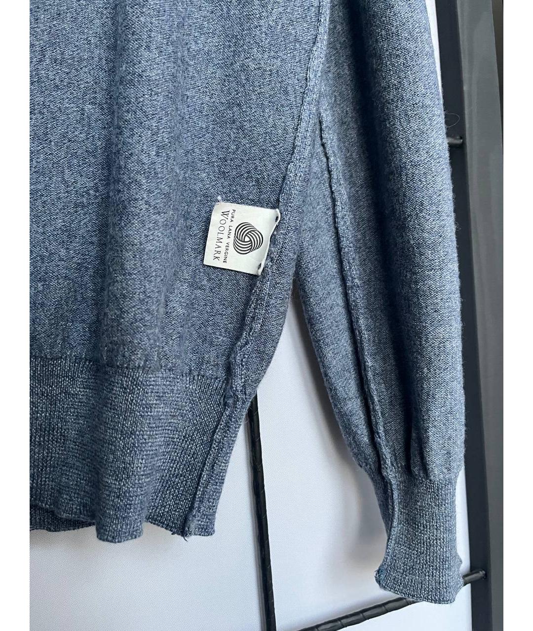 PAL ZILERI Серый шерстяной джемпер / свитер, фото 6