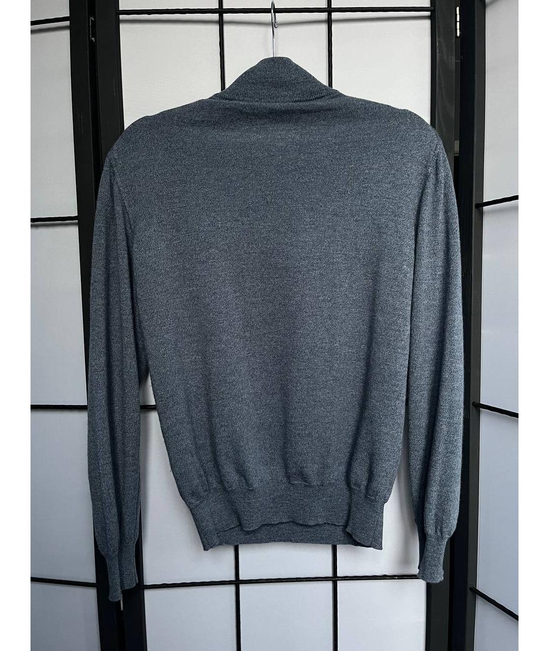 PAL ZILERI Серый шерстяной джемпер / свитер, фото 2