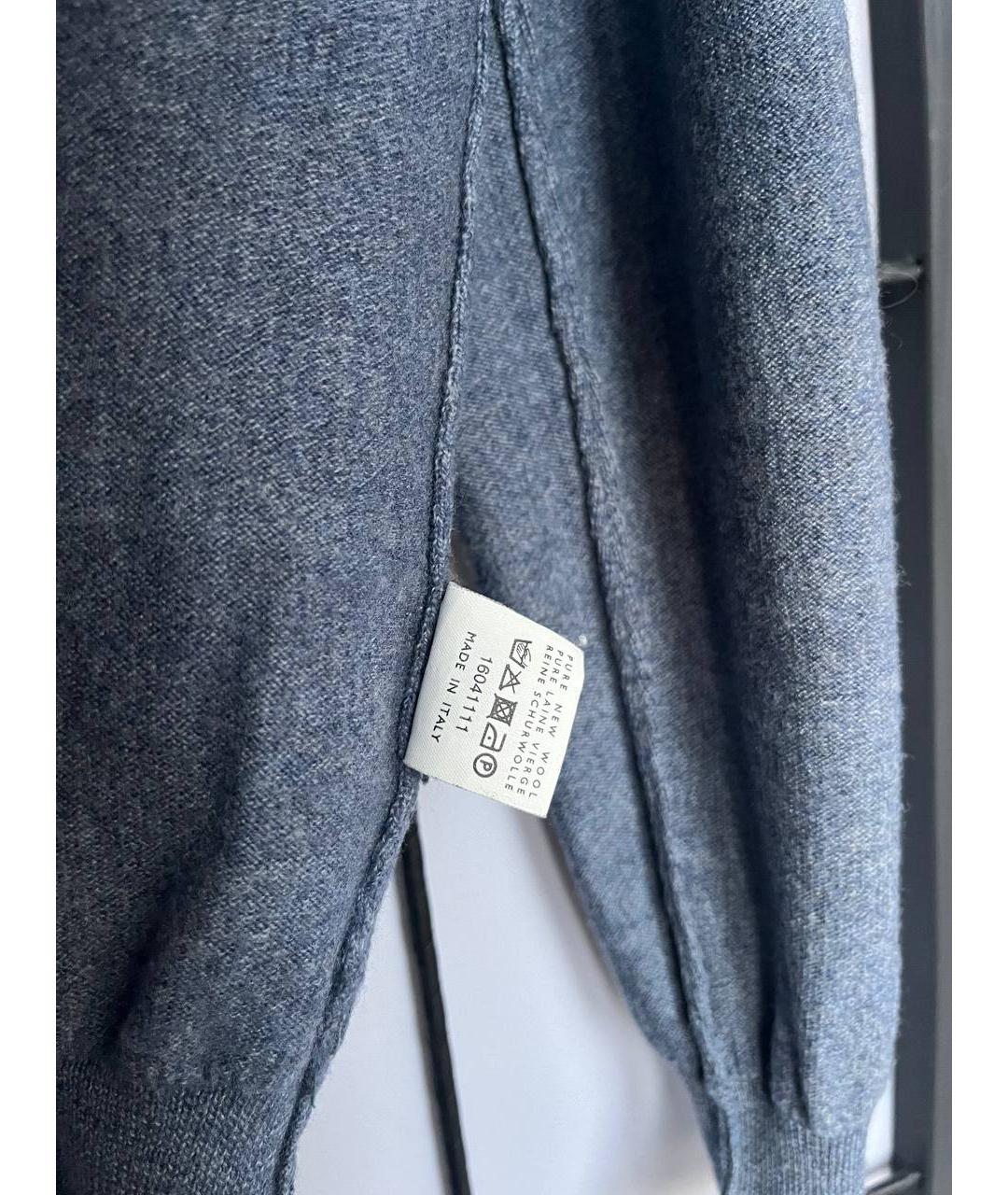 PAL ZILERI Серый шерстяной джемпер / свитер, фото 8