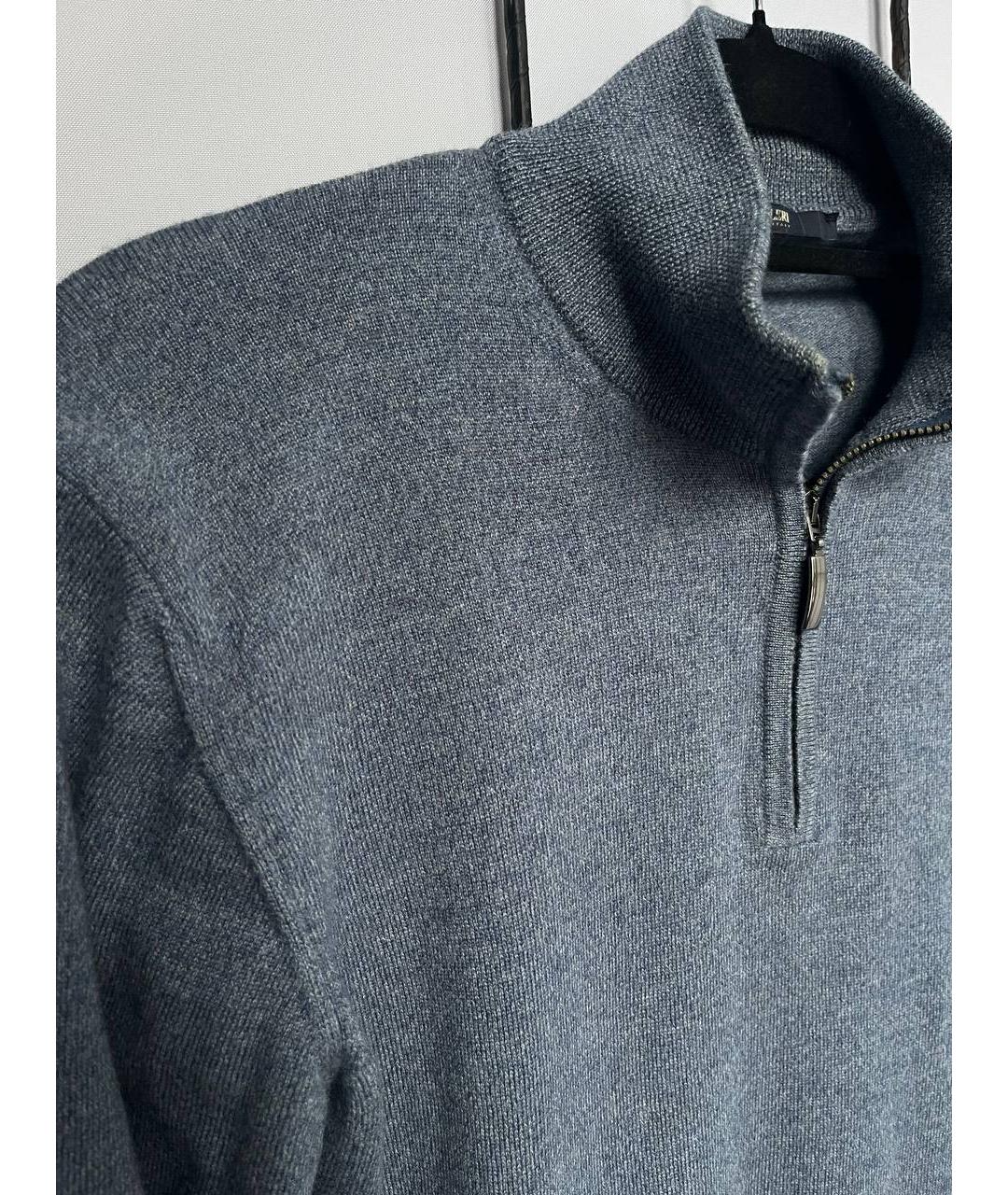 PAL ZILERI Серый шерстяной джемпер / свитер, фото 4