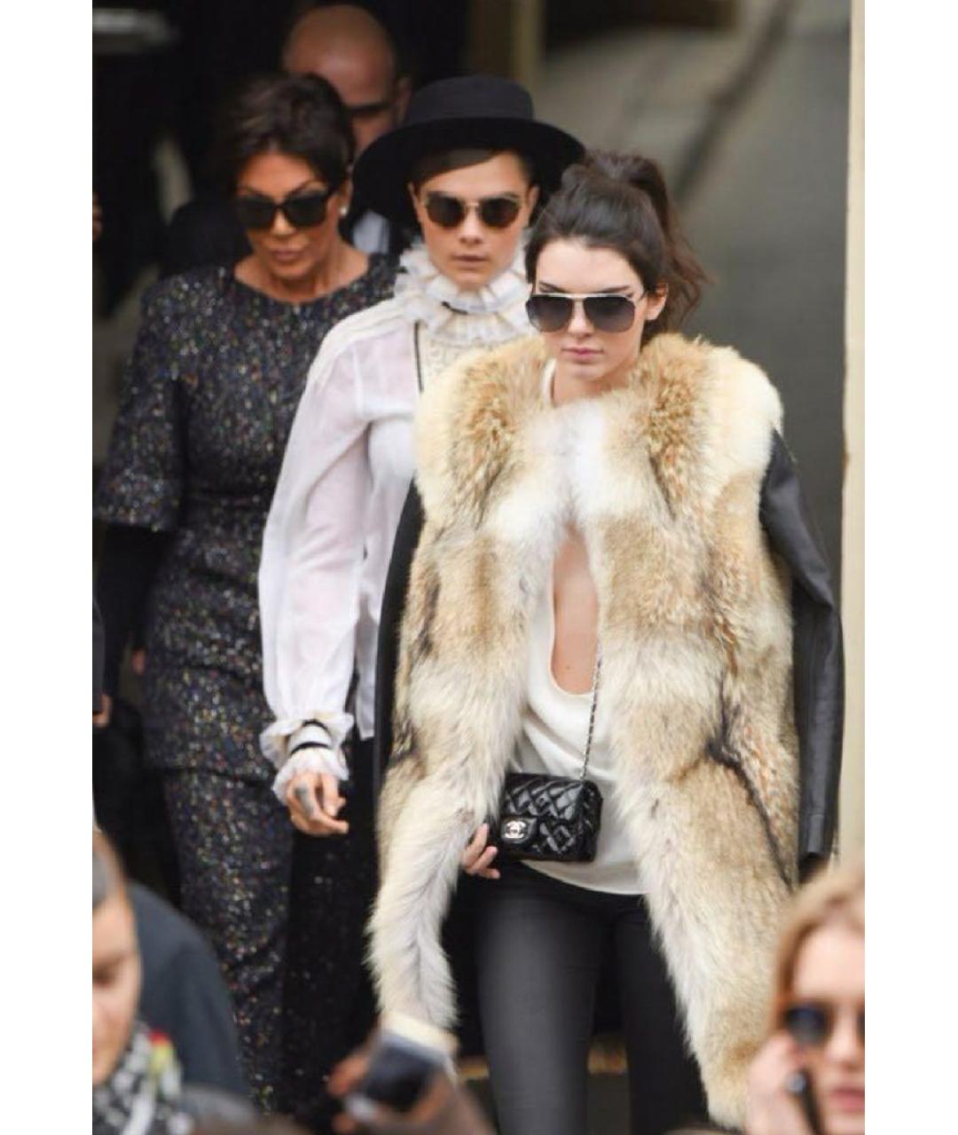 CHANEL Черная кожаная сумка через плечо, фото 8