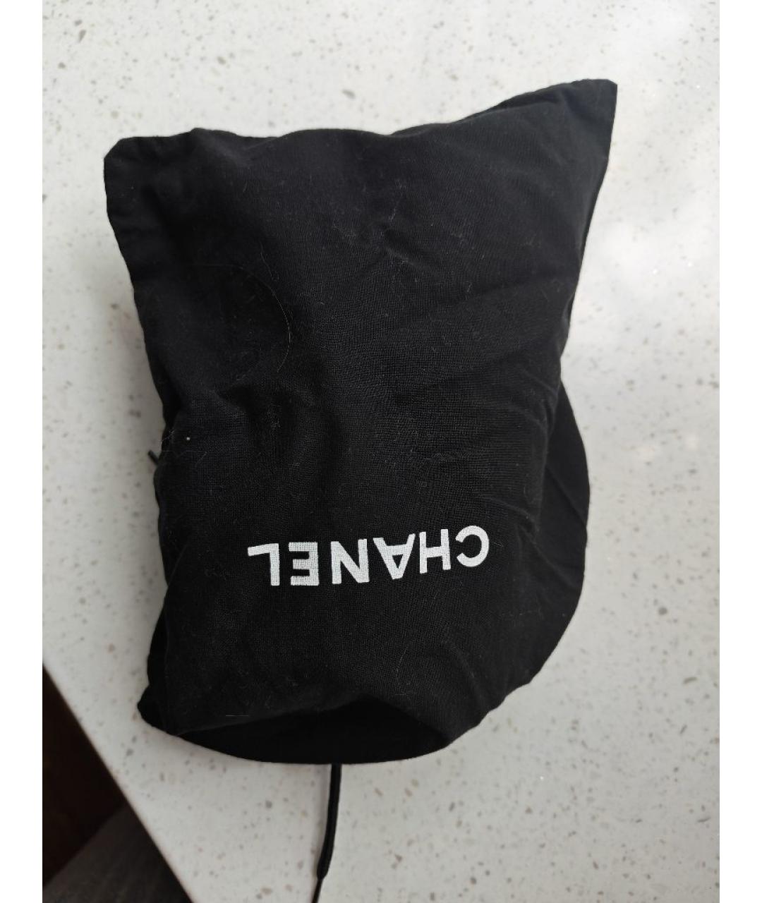 CHANEL Черная кожаная сумка через плечо, фото 7