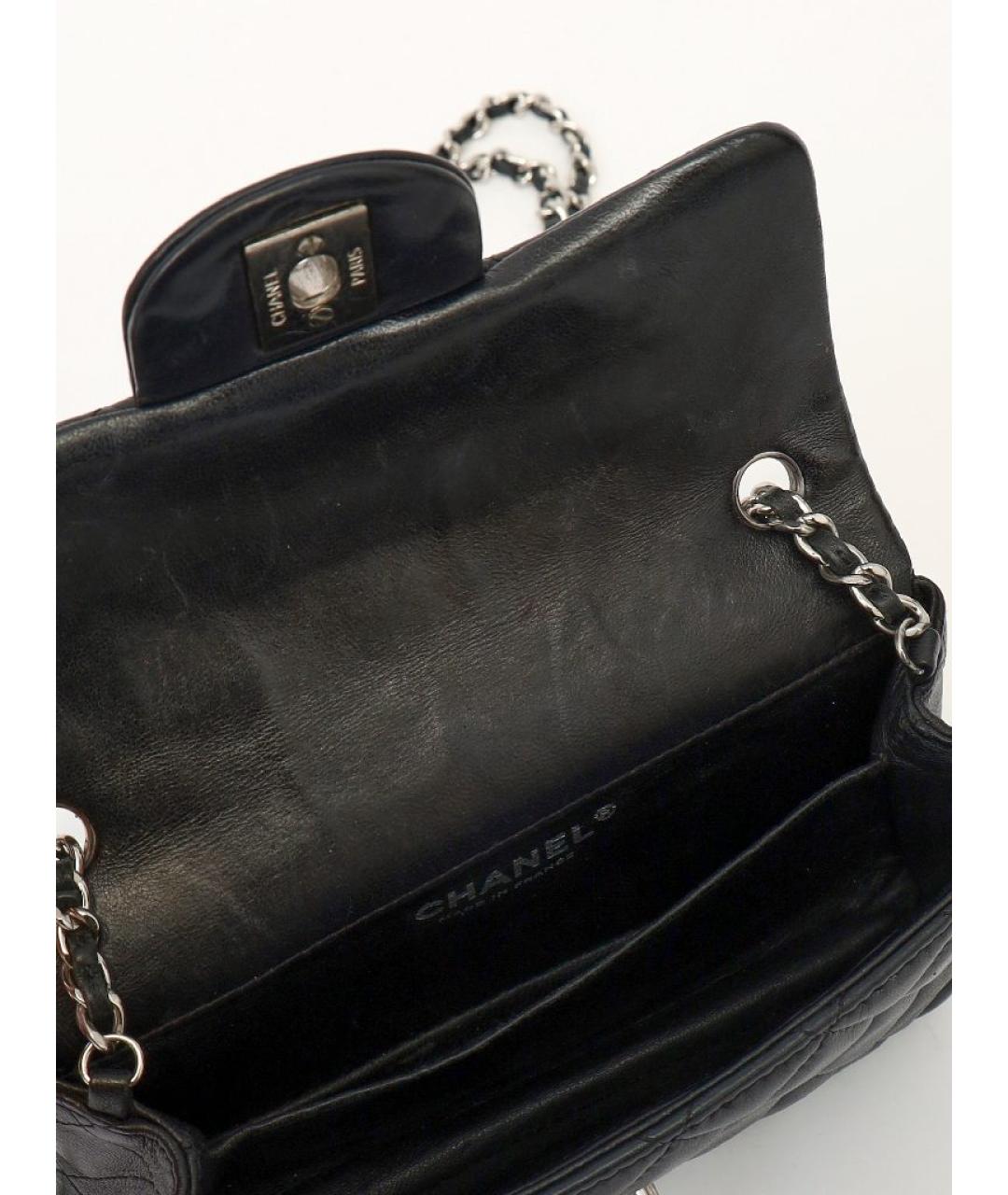 CHANEL Черная кожаная сумка через плечо, фото 4