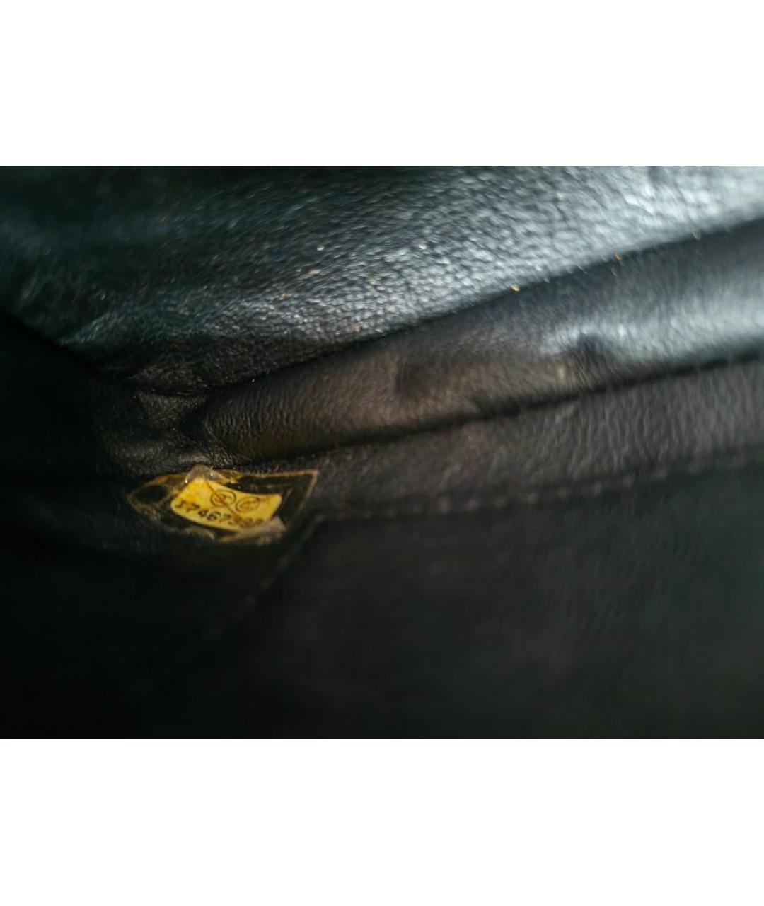 CHANEL Черная кожаная сумка через плечо, фото 6