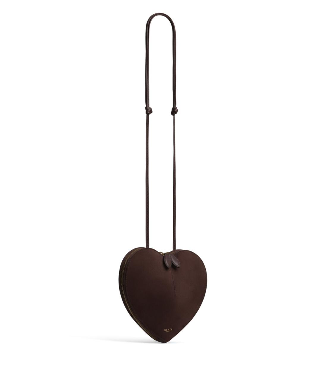 ALAIA Коричневая кожаная сумка через плечо, фото 2