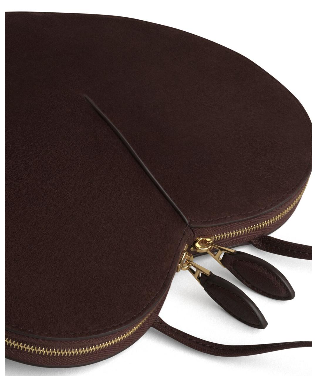 ALAIA Коричневая кожаная сумка через плечо, фото 3