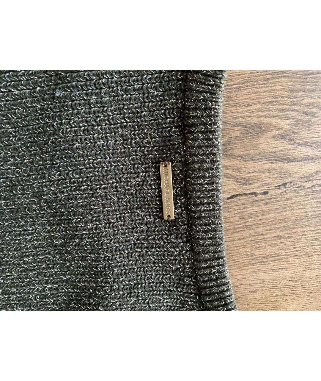 MICHAEL KORS Зеленый хлопко-эластановый джемпер / свитер, фото 6