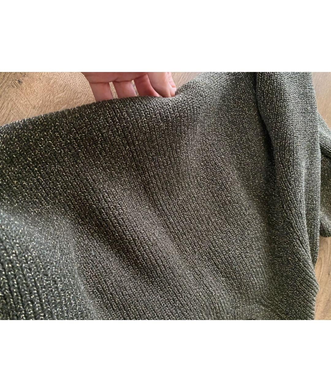 MICHAEL KORS Зеленый хлопко-эластановый джемпер / свитер, фото 7