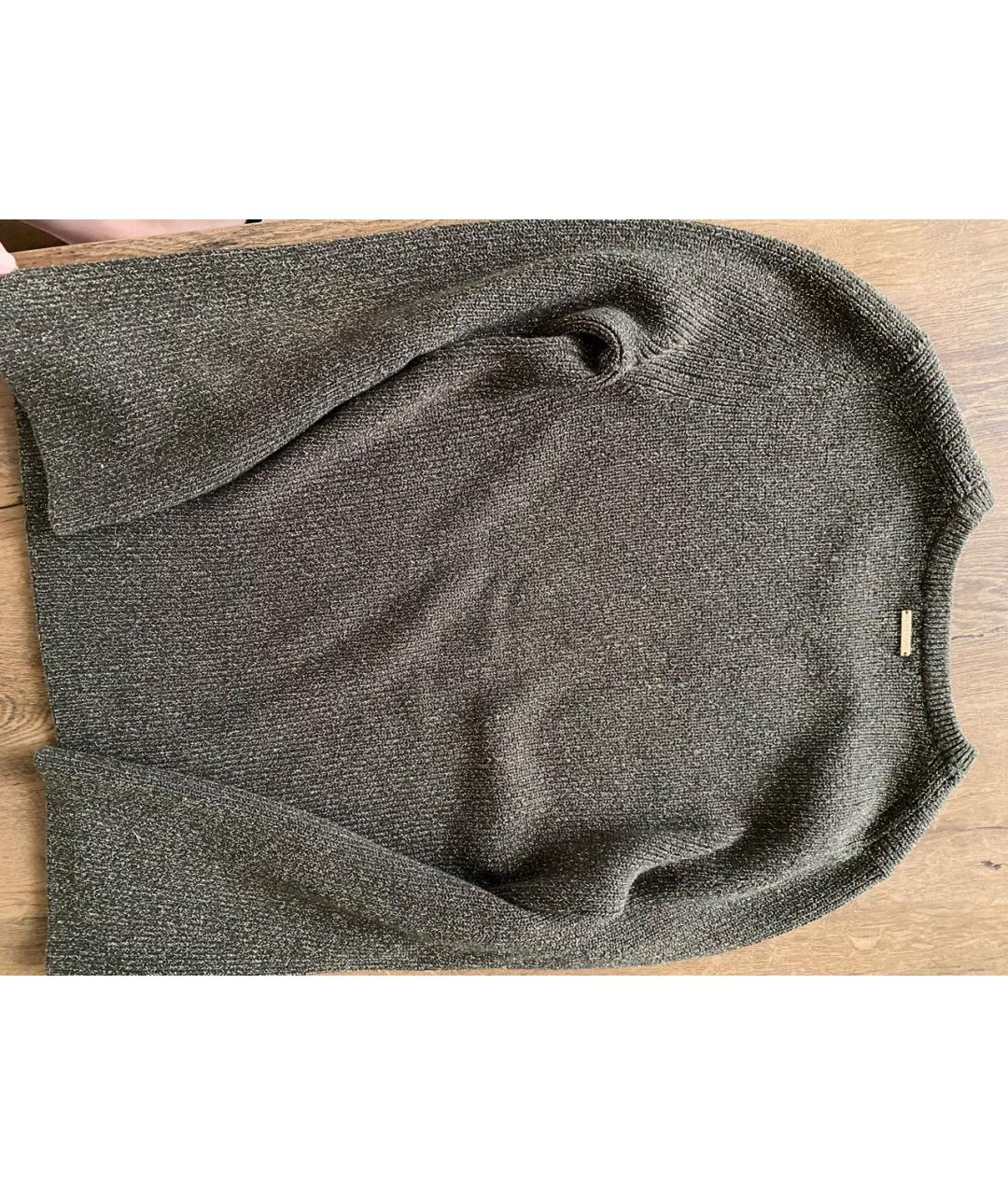 MICHAEL KORS Зеленый хлопко-эластановый джемпер / свитер, фото 2