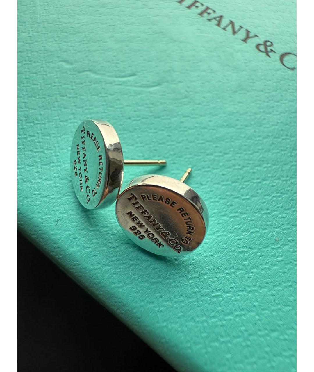TIFFANY&CO Серебряные серебряные серьги, фото 4