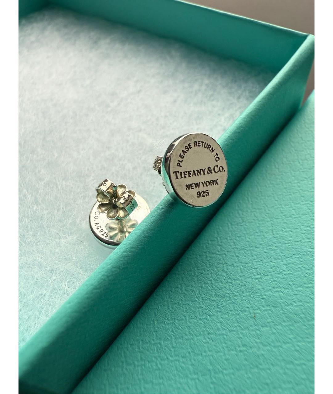 TIFFANY&CO Серебряные серебряные серьги, фото 2