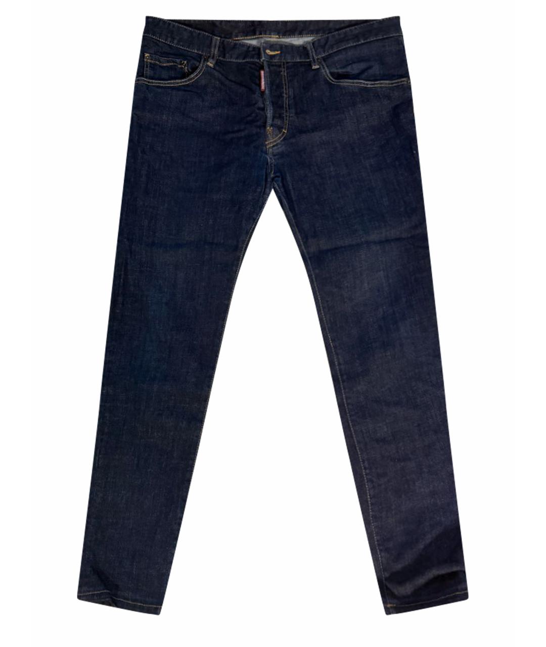 DSQUARED2 Темно-синие хлопковые джинсы скинни, фото 1