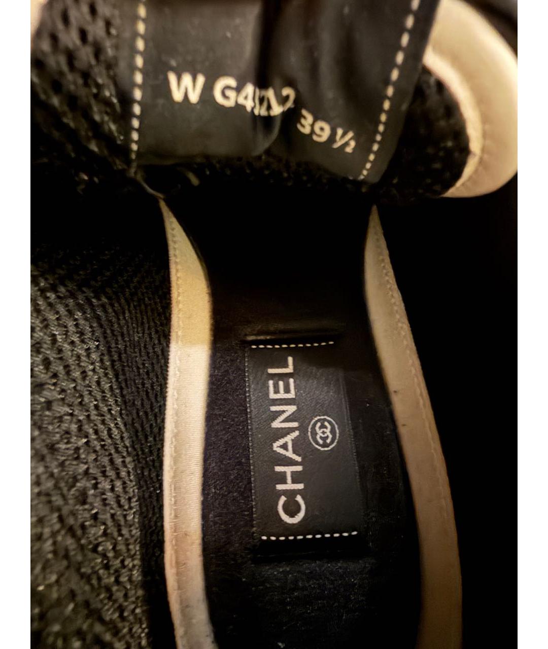 CHANEL Серые кожаные кеды, фото 5