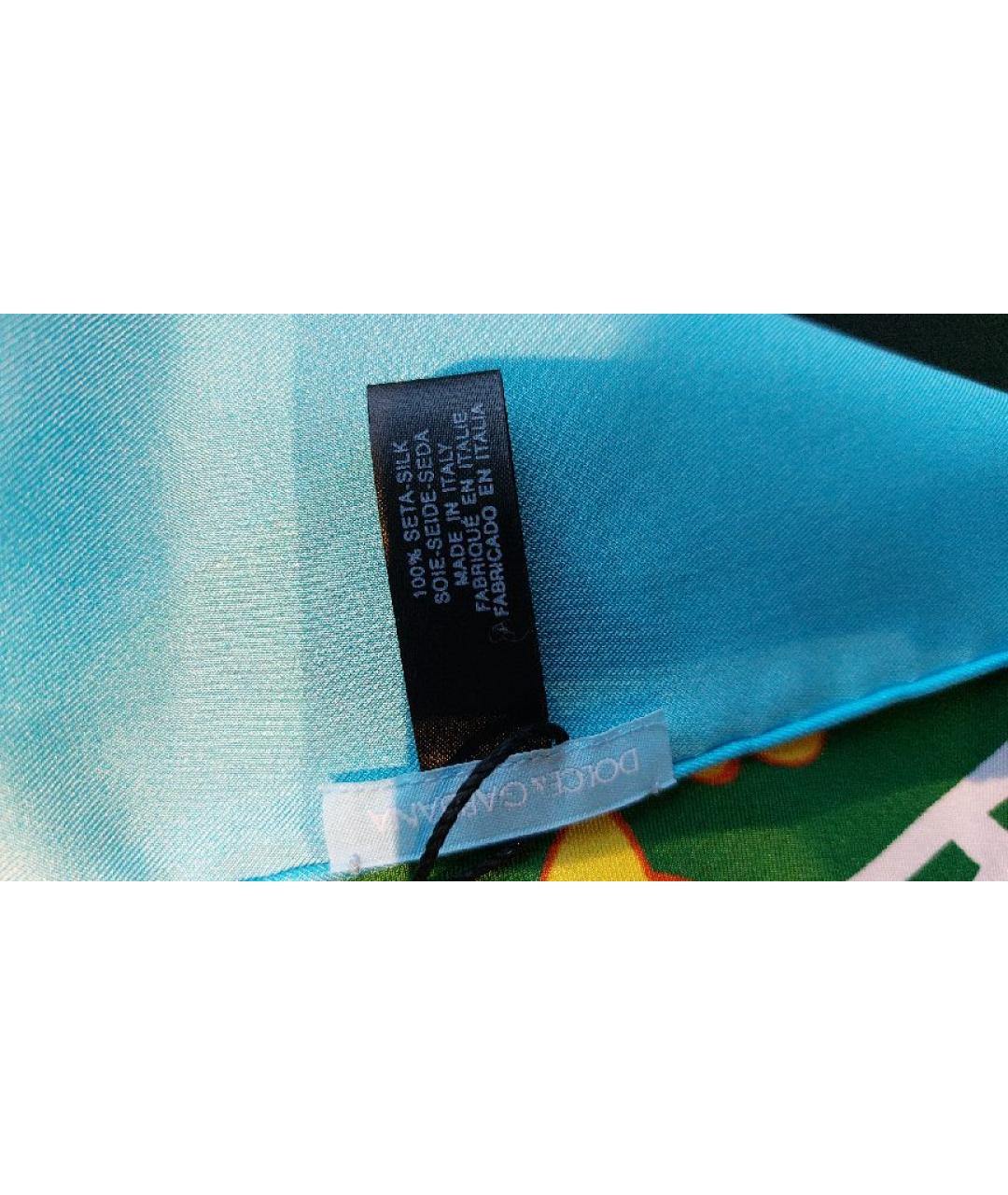 DOLCE&GABBANA Мульти шелковый платок, фото 2