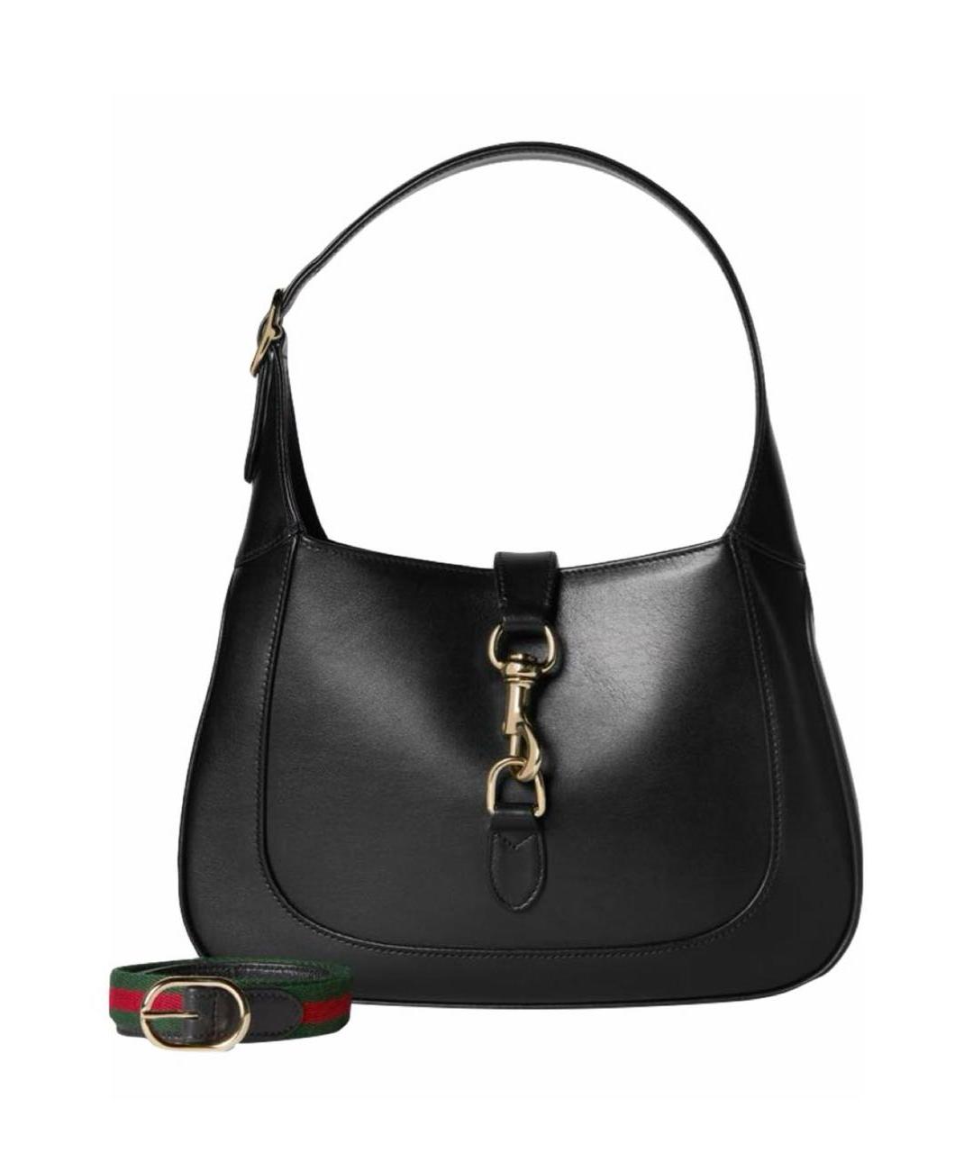 GUCCI Черная кожаная сумка с короткими ручками, фото 7