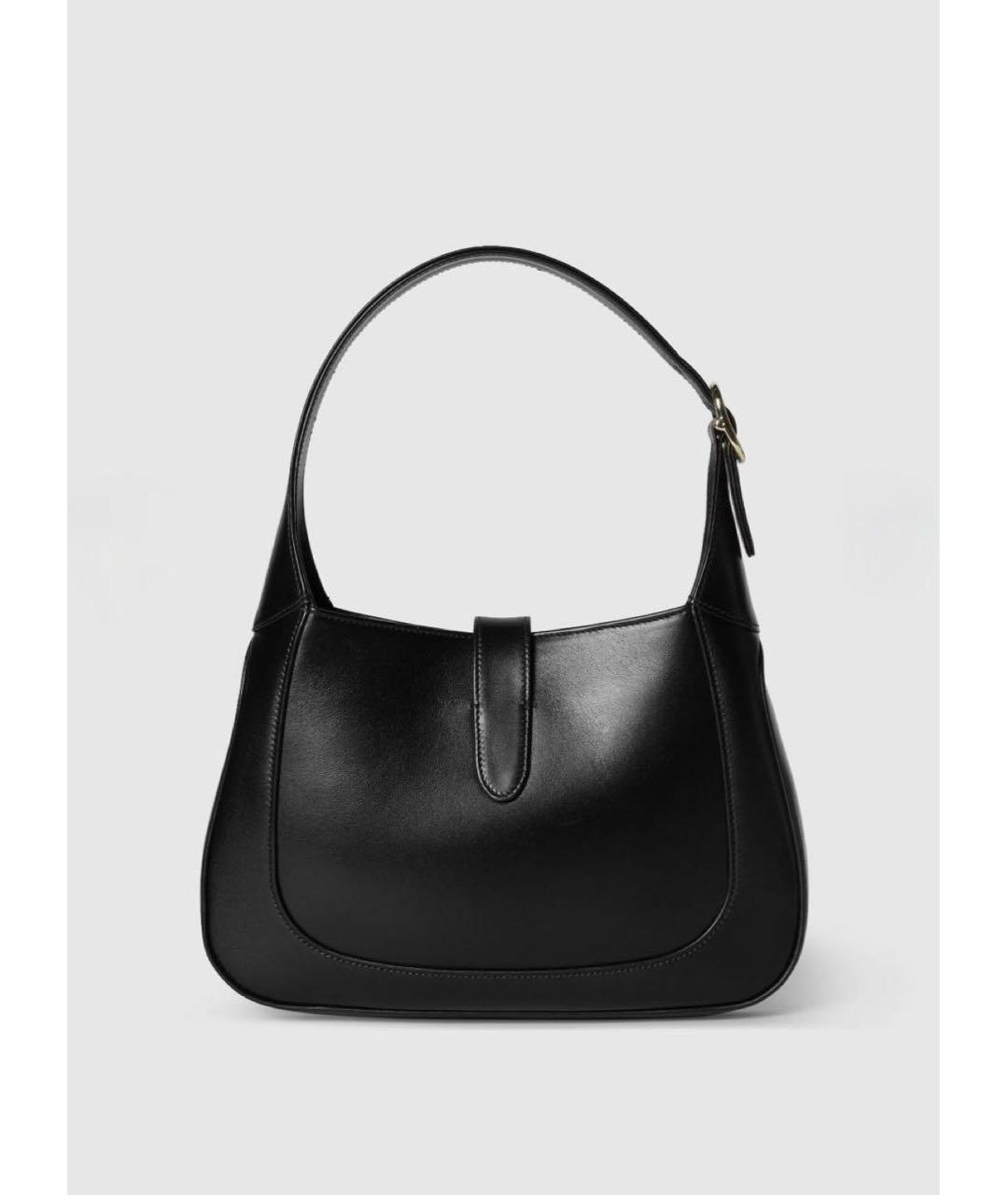 GUCCI Черная кожаная сумка с короткими ручками, фото 3