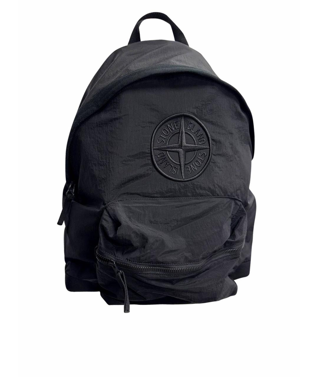 STONE ISLAND Черный тканевый рюкзак, фото 1