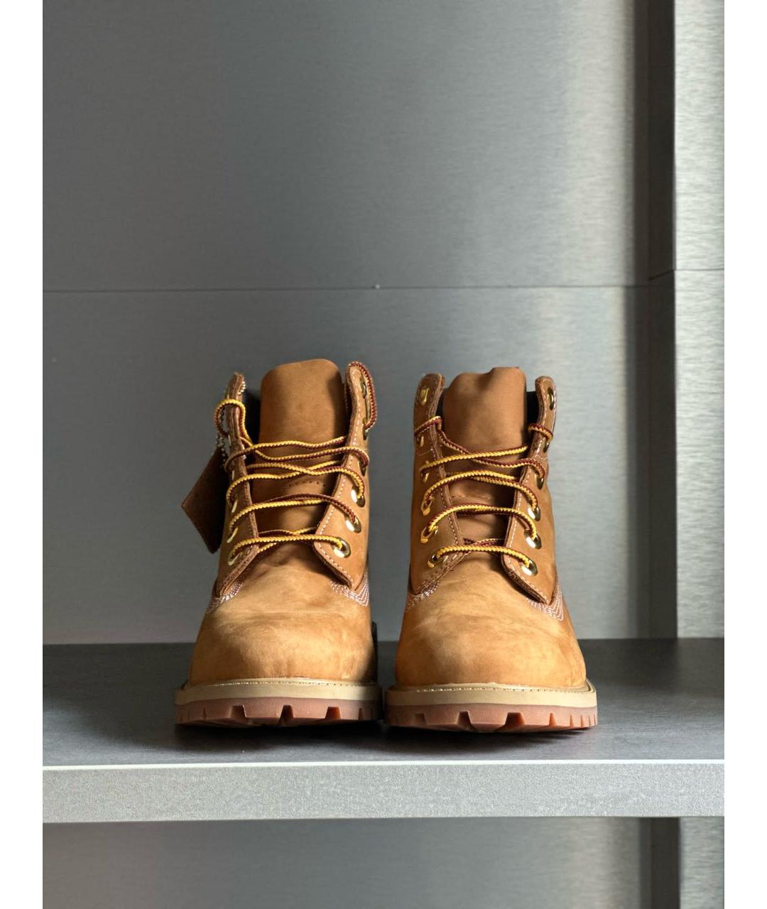 TIMBERLAND Горчичные нубуковые ботинки, фото 2