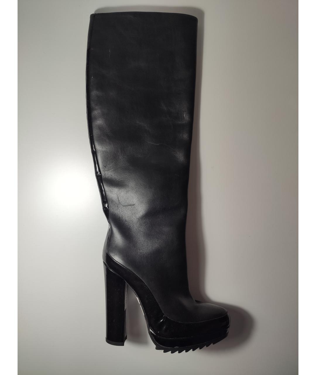 BOTTEGA VENETA Черные кожаные сапоги, фото 7