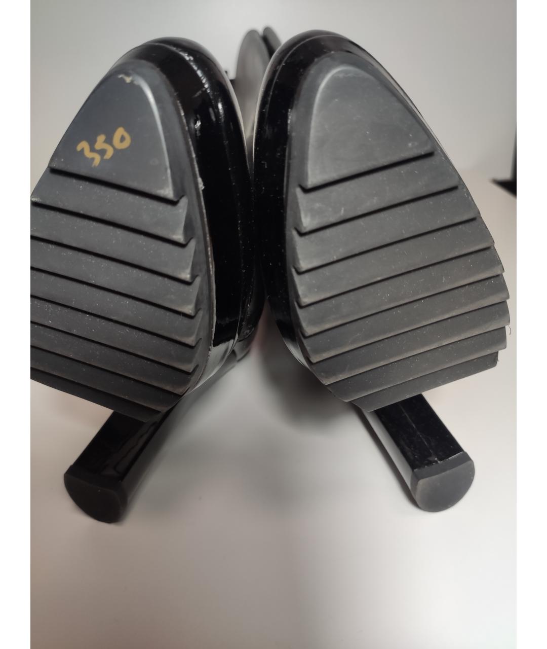 BOTTEGA VENETA Черные кожаные сапоги, фото 5