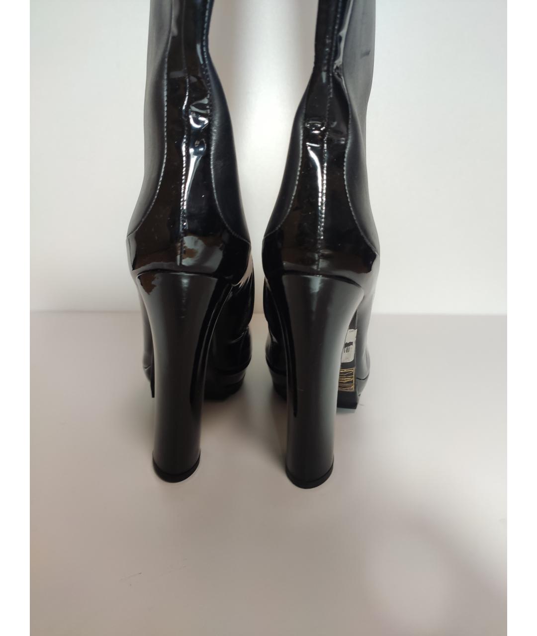 BOTTEGA VENETA Черные кожаные сапоги, фото 4