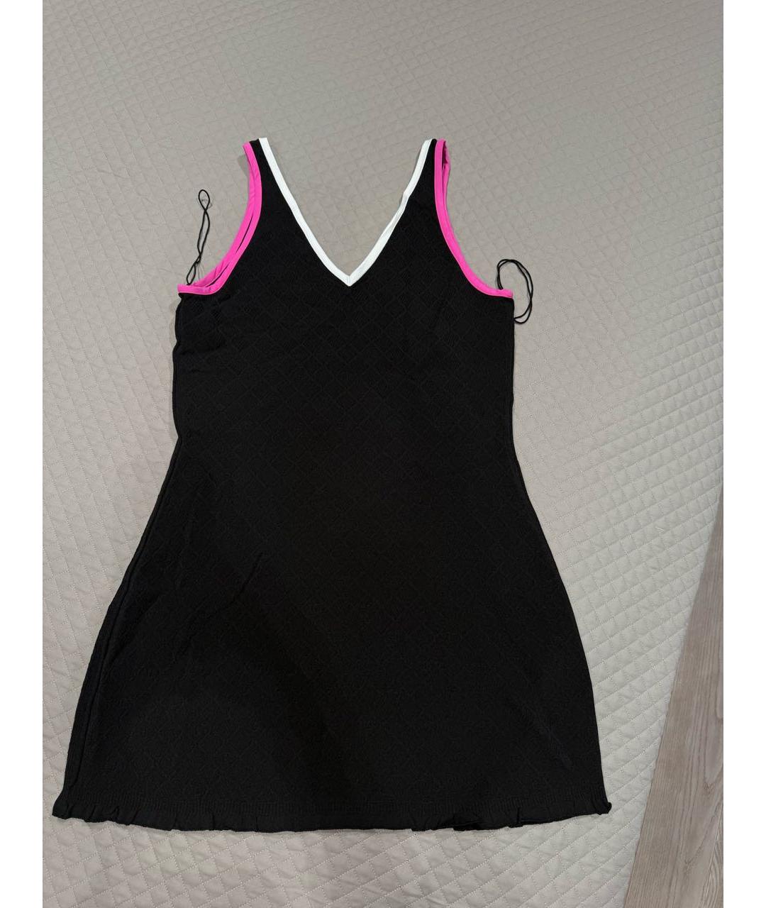 CHANEL Черный вискозный сарафан, фото 2