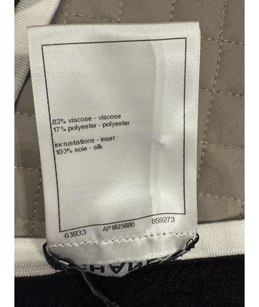 CHANEL Черный вискозный сарафан, фото 4