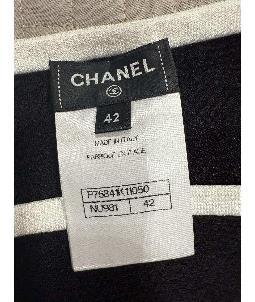 CHANEL Черный вискозный сарафан, фото 3