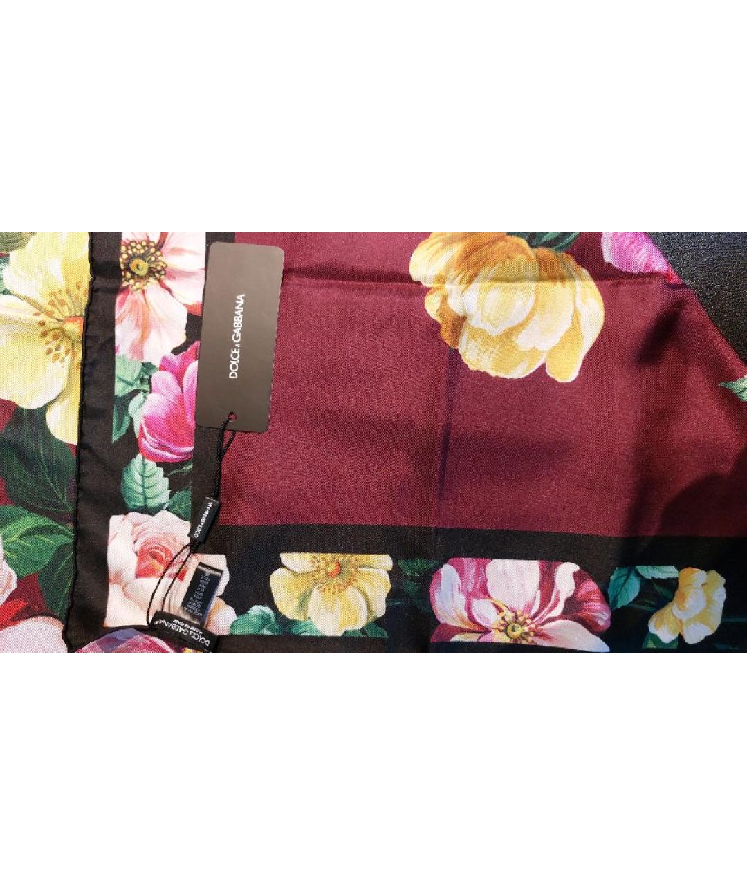 DOLCE&GABBANA Мульти шелковый платок, фото 4