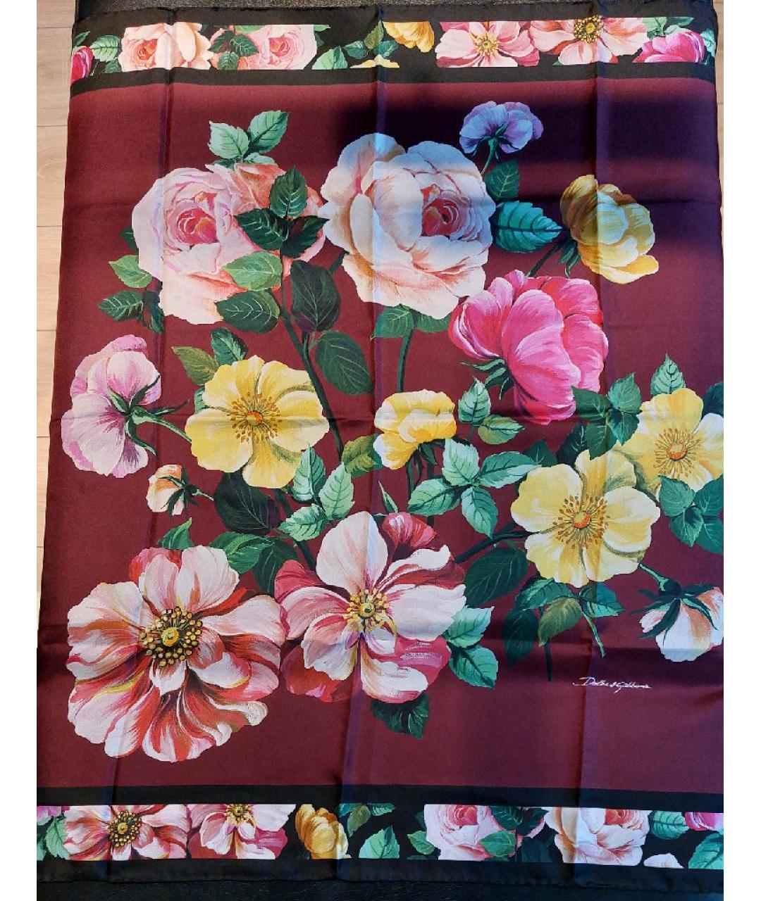 DOLCE&GABBANA Мульти шелковый платок, фото 5