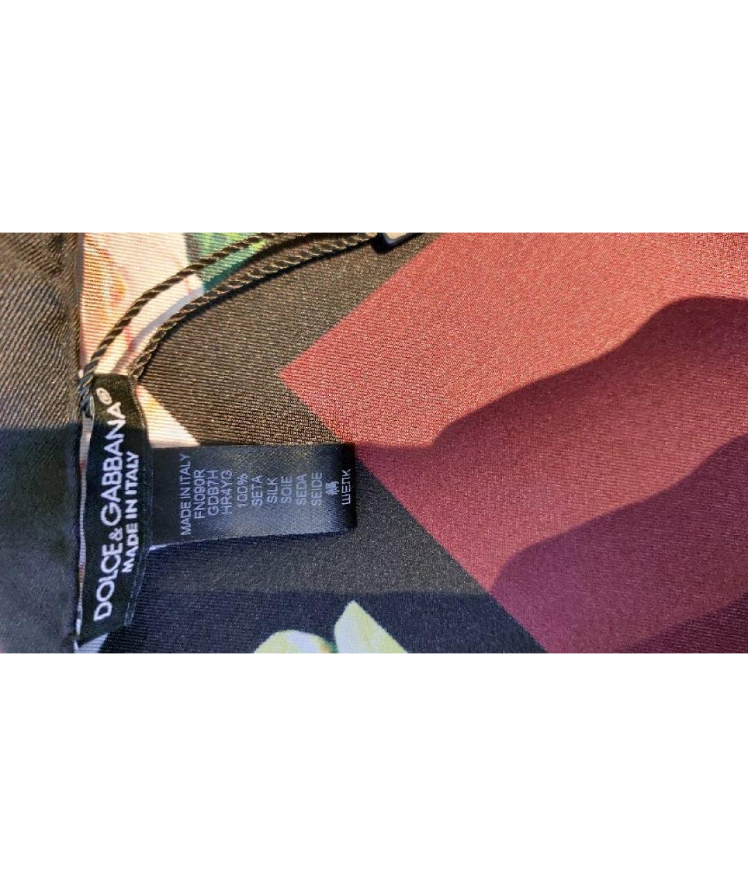 DOLCE&GABBANA Мульти шелковый платок, фото 2