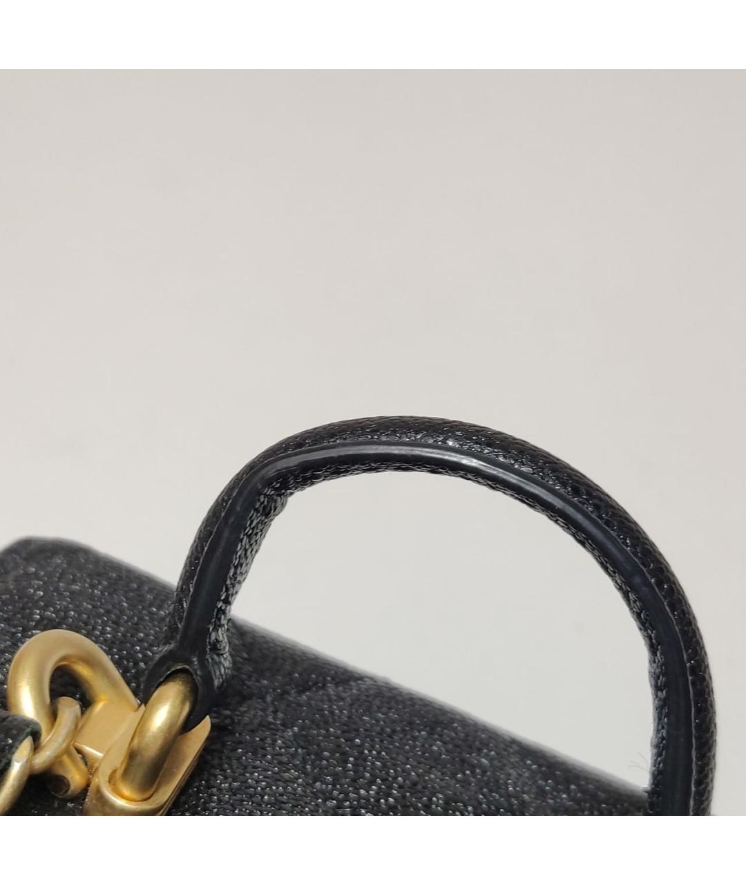 CHANEL Черная кожаная сумка через плечо, фото 8