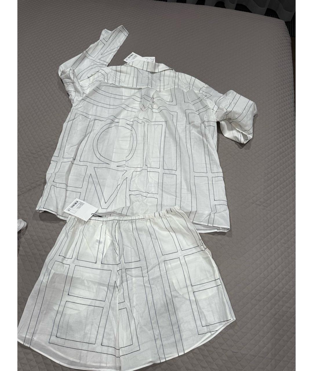 TOTEME Белый льняной костюм с брюками, фото 5