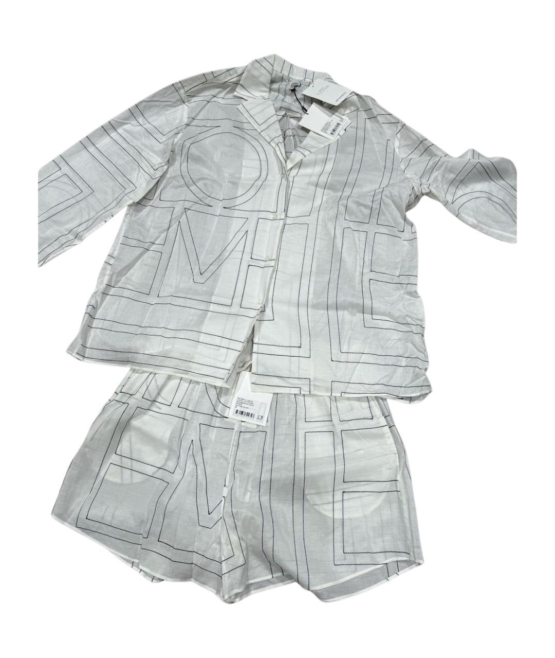 TOTEME Белый льняной костюм с брюками, фото 1