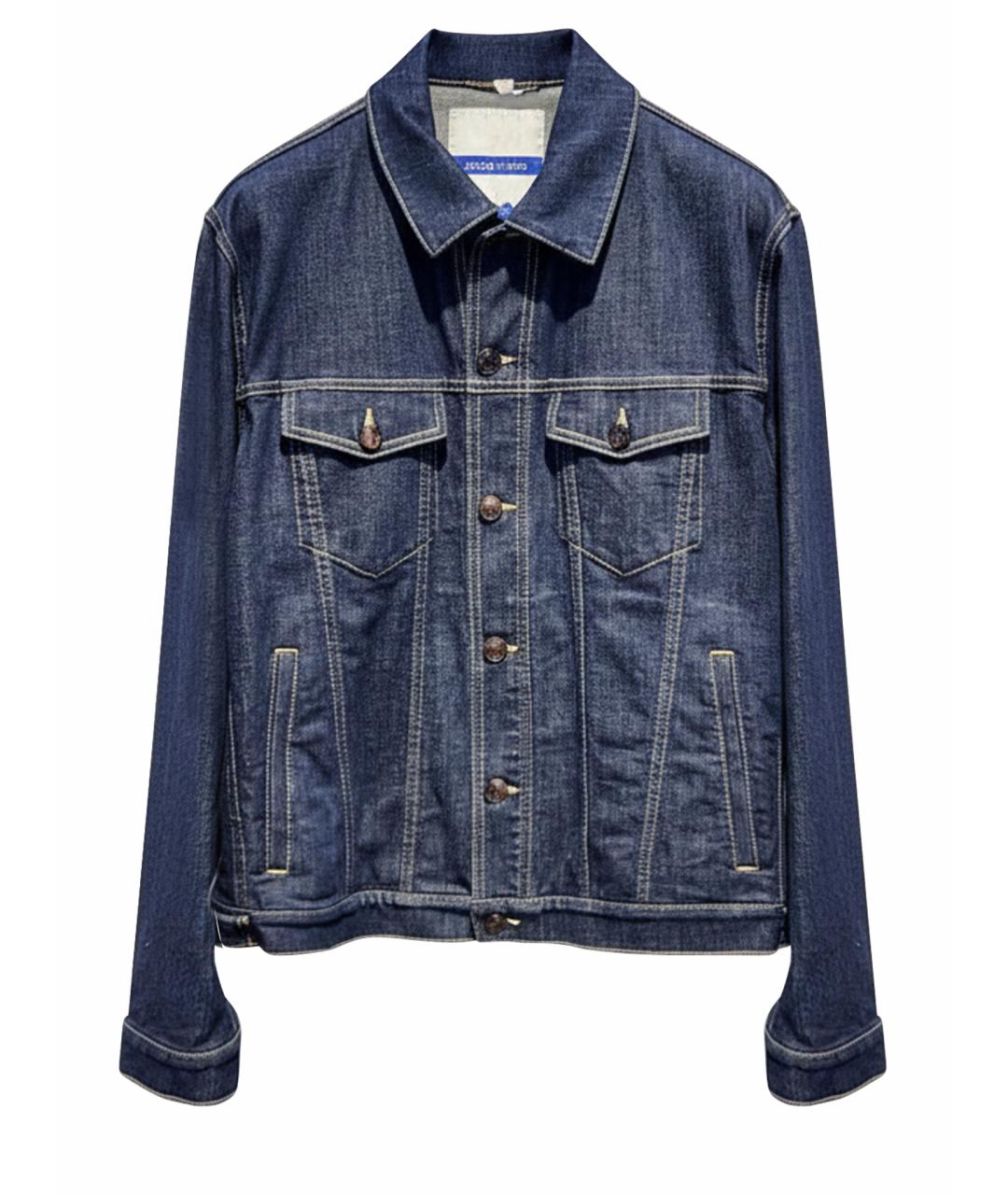 JACOB COHEN Темно-синяя хлопковая куртка, фото 1