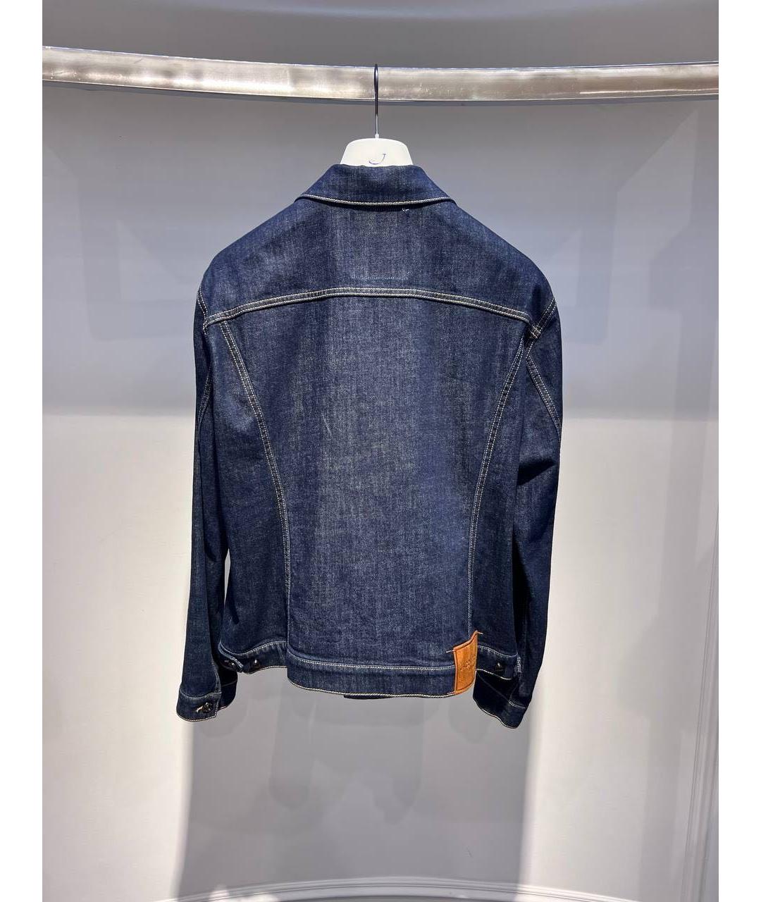 JACOB COHEN Темно-синяя хлопковая куртка, фото 2