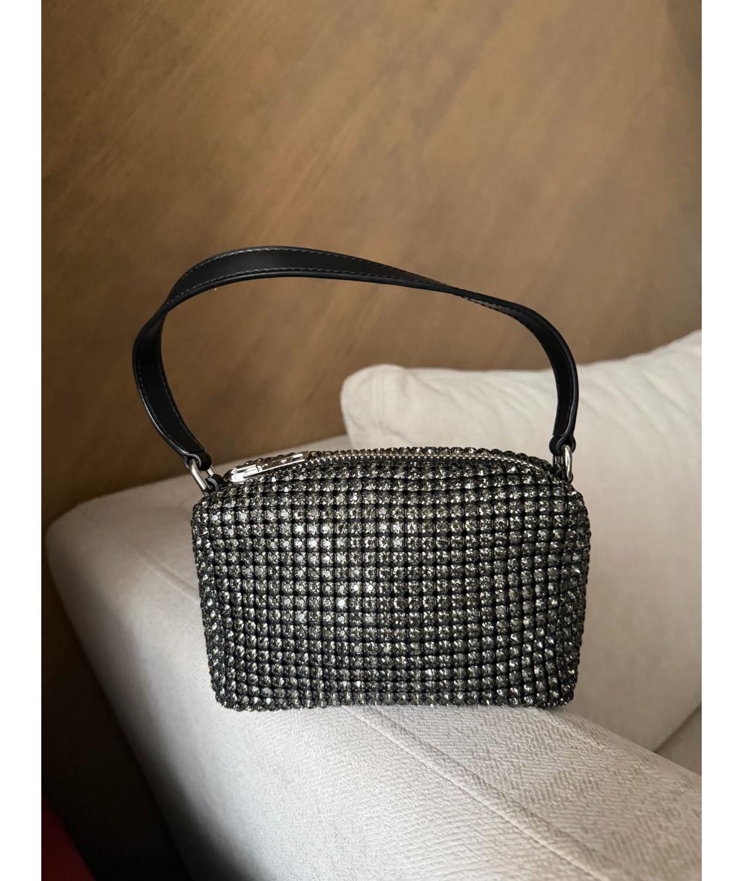 ALEXANDER WANG Черная кожаная сумка с короткими ручками, фото 3