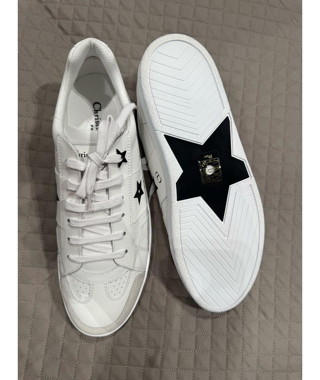 CHRISTIAN DIOR Белые кожаные кеды, фото 5