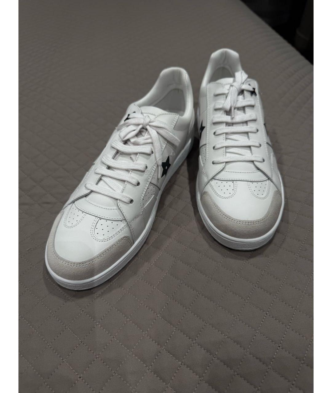 CHRISTIAN DIOR Белые кожаные кеды, фото 2